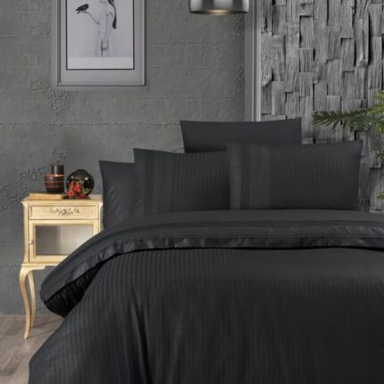 Постільна білизна First Choice Ranforce Deluxe DARK 200 х 220 см  Gala Black