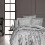Постільна білизна First Choice Cotton Satin  160х220 сімейний Advina Grey