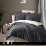 Постільна білизна First Choice Cotton Satin  160 х 220 см Point Anthracite