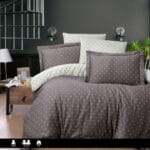 Постільна білизна First Choice Cotton Satin  160 х 220 см Point Brown