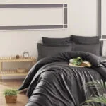 Постільна білизна First Choice Cotton Satin  160х220 сімейний Snazzy Anthracite