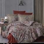 Постільна білизна First Choice Cotton Satin  160х220 сімейний Aleron Cinnamon