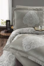 Постільна білизна First Choice Cotton Satin 160х220 сімейний Milena Beige - Зображення 2