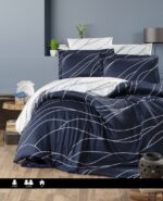 Постільна білизна First Choice Cotton Satin  160 х 220 см Mesi Navy Blue