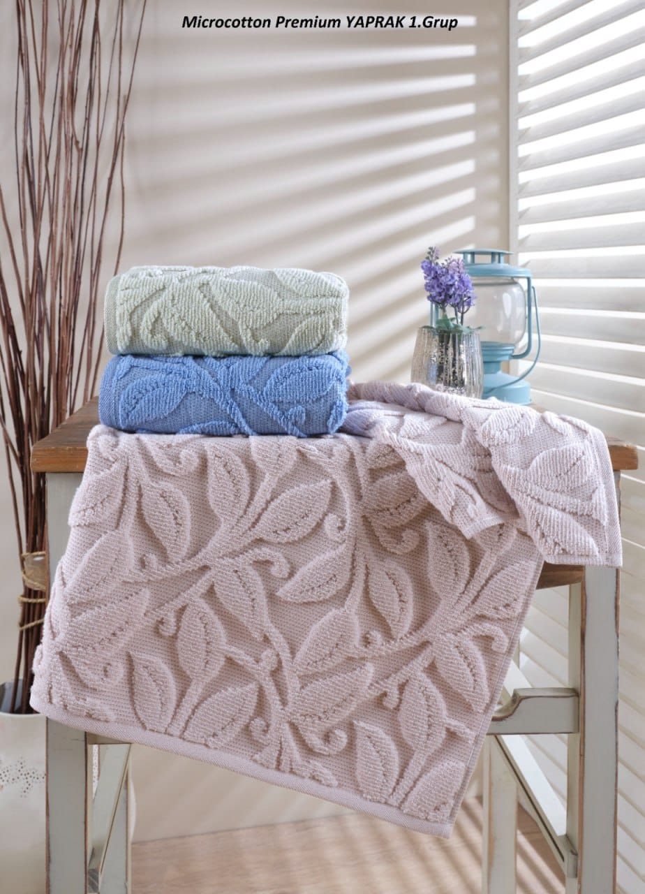 17 Набір махрових рушників Cestepe Premium Microcotton 70 x 140 см Yaprak 1 — изображение 1