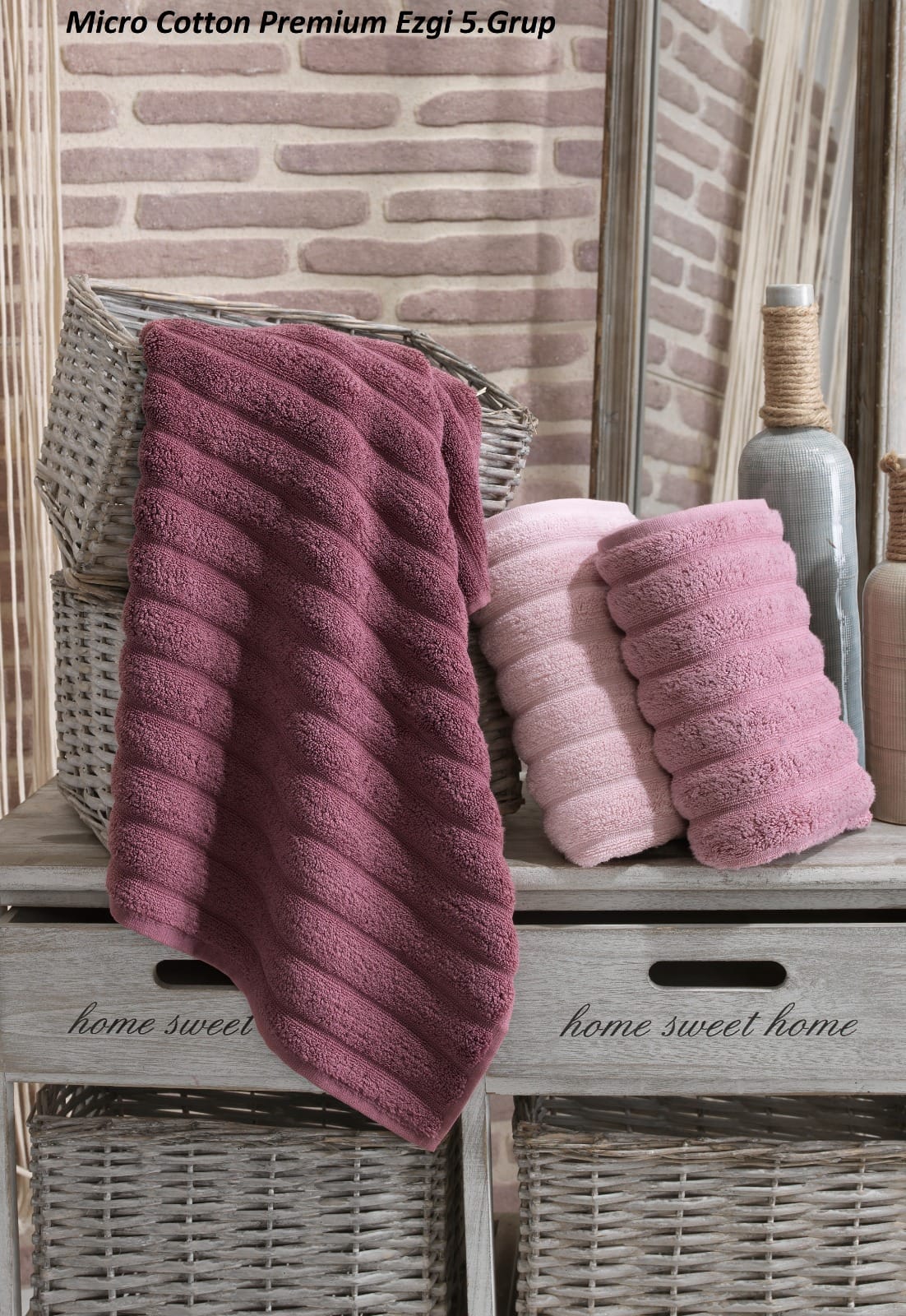 4 Набір махрових рушників Cestepe Premium Microcotton 70 x 140 см EZGI 5 — изображение 1