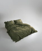 Постільна білизна Limasso Stonewashed Exclusive Ranforce 200 х 220 см Capulet Olive — изображение 2