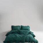 Постільна білизна Limasso Stonewashed Exclusive Ranforce 160 х 220 см сімейний Dark Green купити онлайн по вигідній ціні