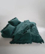 Постільна білизна Limasso Stonewashed Exclusive Ranforce 200 х 220 см Dark Green — изображение 6