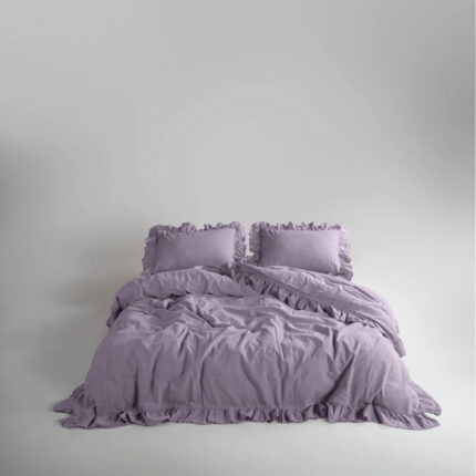 Постільна білизна Limasso Stonewashed Exclusive Ranforce 160 х 220 см сімейний Natural Violet купити онлайн по вигідній ціні