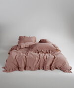 Постільна білизна Limasso Stonewashed Exclusive Ranforce 160 х 220 см Old Rose - Зображення 3