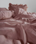 Постільна білизна Limasso Stonewashed Exclusive Ranforce 160 х 220 см Old Rose - Зображення 4