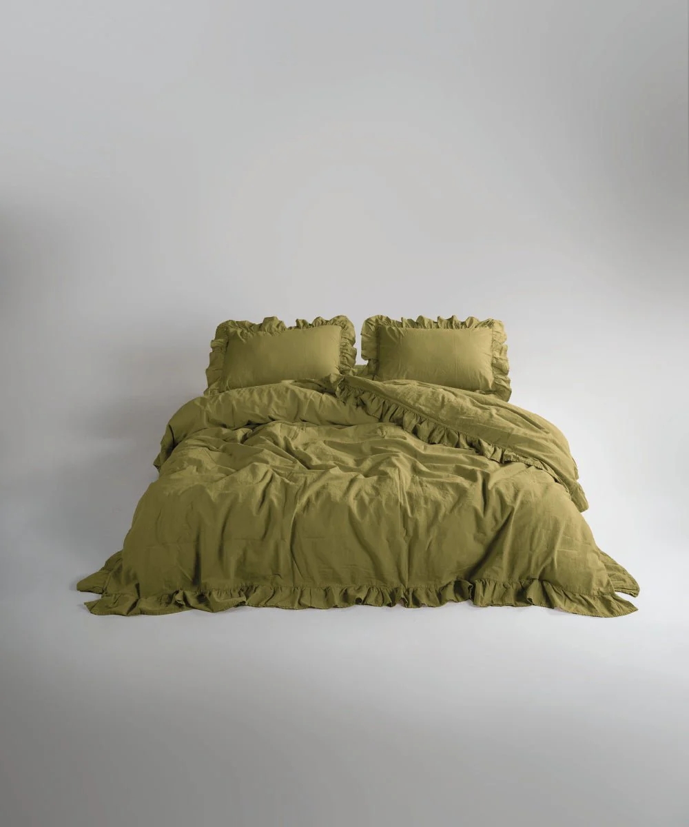 Постільна білизна Limasso Stonewashed Exclusive Ranforce 160 х 220 см сімейний Olive Постільна білизна Limasso Stonewashed Exclusive Ranforce 160 х 220 см сімейний Olive купити онлайн по вигідній ціні