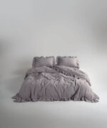 Постільна білизна Limasso Stonewashed Exclusive Ranforce 160 х 220 см сімейний Opal Grey купити онлайн по вигідній ціні