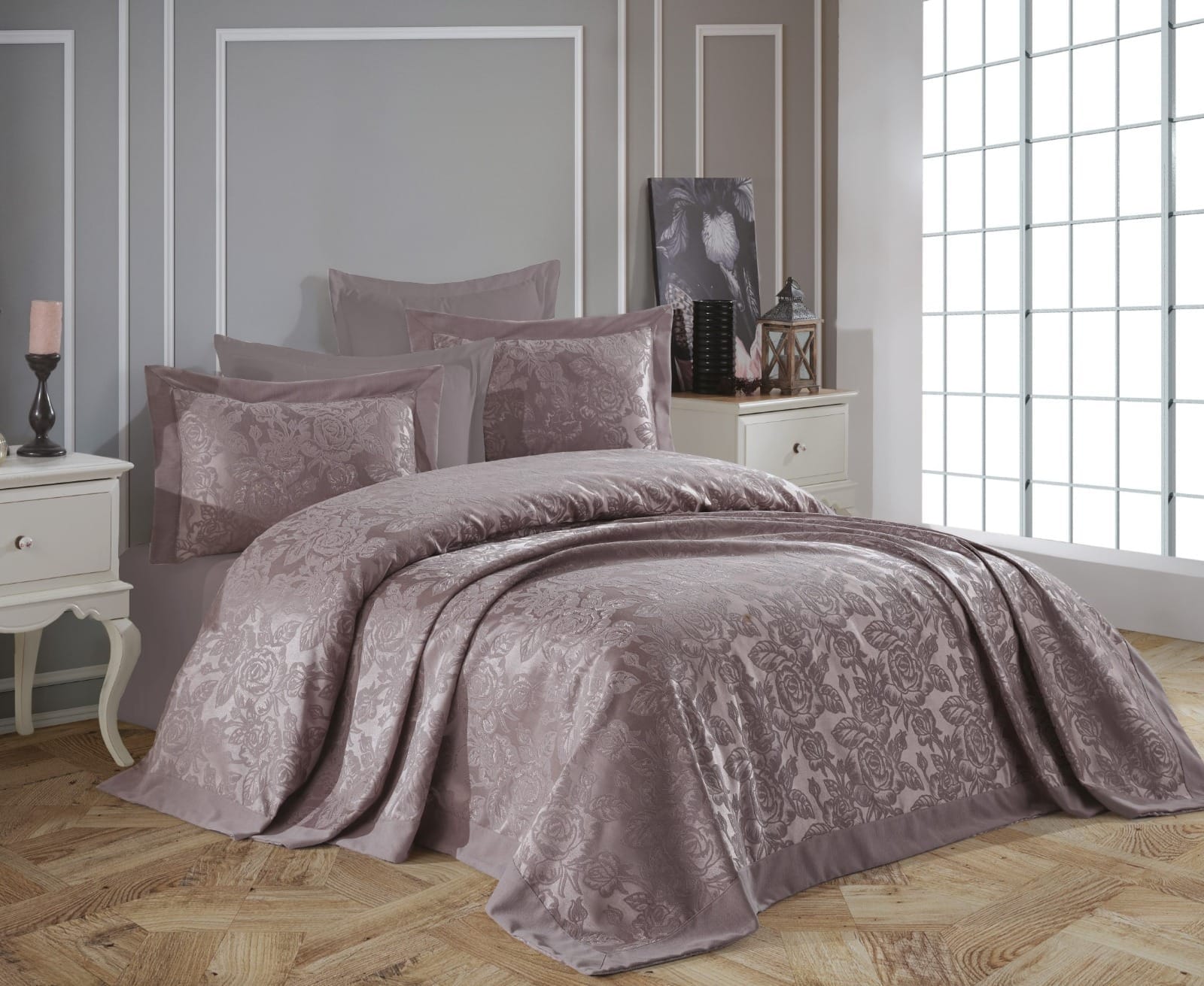 GUL-LEYLAK Покривало з наволочками Gardines 240 x 260 см – Gul