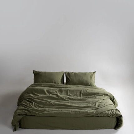 Постільна білизна Limasso Stonewashed Ranforse 160 х 220 см сімейний Capulet Olive