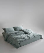 Постільна білизна Limasso Stonewashed Ranforce 160 х 220 см сімейний Natural Green - Зображення 3