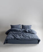Постільна білизна Limasso Stonewashed Ranforse 160 х 220 см сімейний Natural Grey