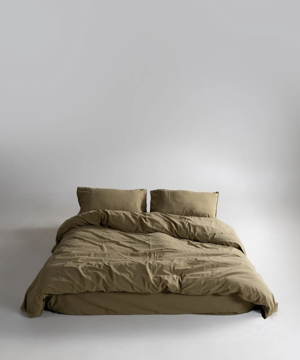 Постільна білизна Limasso Stonewashed Ranforce 160 х 220 см сімейний Olive Постільна білизна Limasso Stonewashed Ranforse 160 х 220 см сімейний Olive