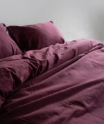 Постільна білизна Limasso Stonewashed Ranforce 160 х 220 см Ruspberry - Зображення 4