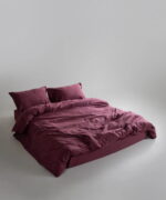 Постільна білизна Limasso Stonewashed Ranforce 160 х 220 см Ruspberry - Зображення 5