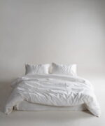 Постільна білизна Limasso Stonewashed Ranforse 160 х 220 см сімейний Snow White