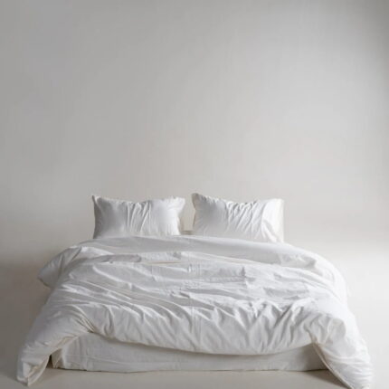 Постільна білизна Limasso Stonewashed Ranforse 160 х 220 см сімейний Snow White
