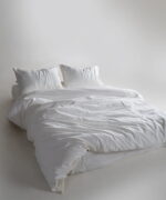 Постільна білизна Limasso Stonewashed Ranforce 160 х 220 см Snow White - Зображення 4