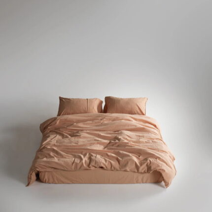 Постільна білизна Limasso Stonewashed Ranforse 160 х 220 см сімейний Toast