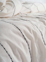 Постільна білизна Limasso Stonewashed 200 х 220 см Vilniuss Snow White - Зображення 2