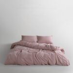 Постільна білизна Limasso Stonewashed Ranforse 160 х 220 см сімейний Pale Mavue