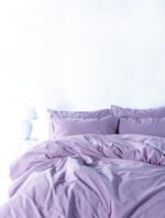 Постільна білизна Limasso Stonewashed Ranforse 160 х 220 см сімейний Natural Violet