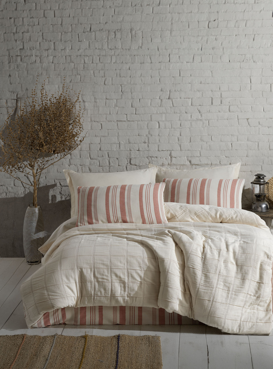 Постільна білизна Saheser Muslin 200 х 220 см Jade Kiremit Постільна білизна Saheser Muslin 200 х 220 см Jade Kiremit