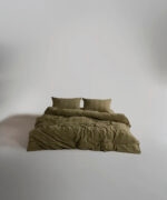 Постільна білизна Limasso Stonewashed 200 х 220 см Cassandra Olive - Зображення 4