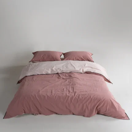 Постільна білизна Limasso Stonewashed Essualte 200 х 220 см Pristine – Old Rose
