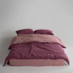 Постільна білизна Limasso Stonewashed Essualte 200 х 220 см Old Rose-Raspberry варена бавовна купити. Турецька якість - хороша ціна