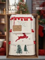 Подарунковий новорічний набір рушників La Maison Regy — изображение 2