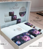 Подарунковий набір рушників La Maison Violet Ekru з ароматом