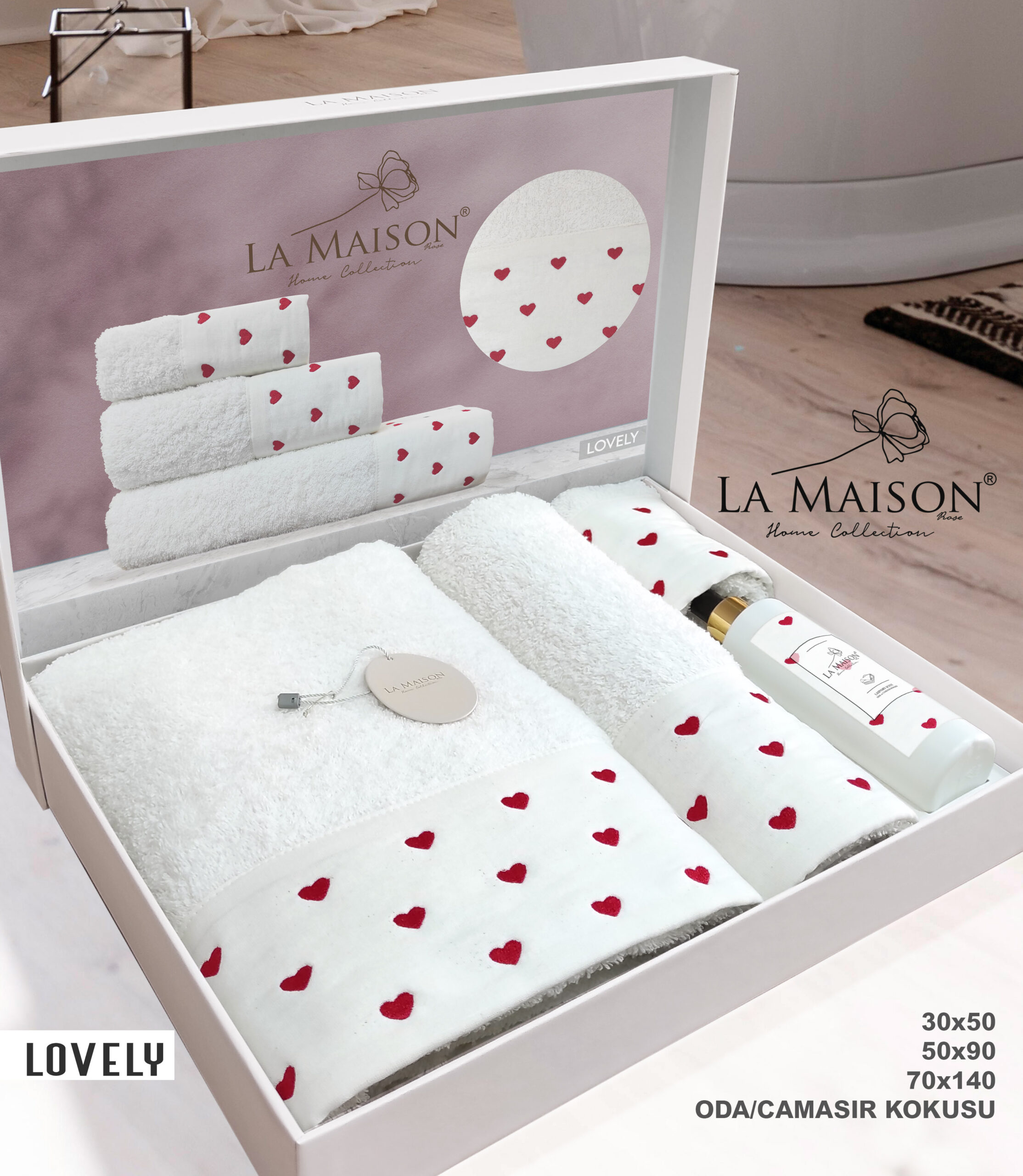 La-Maison-lovely-2-scaled Подарунковий набір рушників La Maison Lovely з ароматом