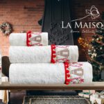 Подарунковий новорічний набір рушників La Maison Missy з ароматом