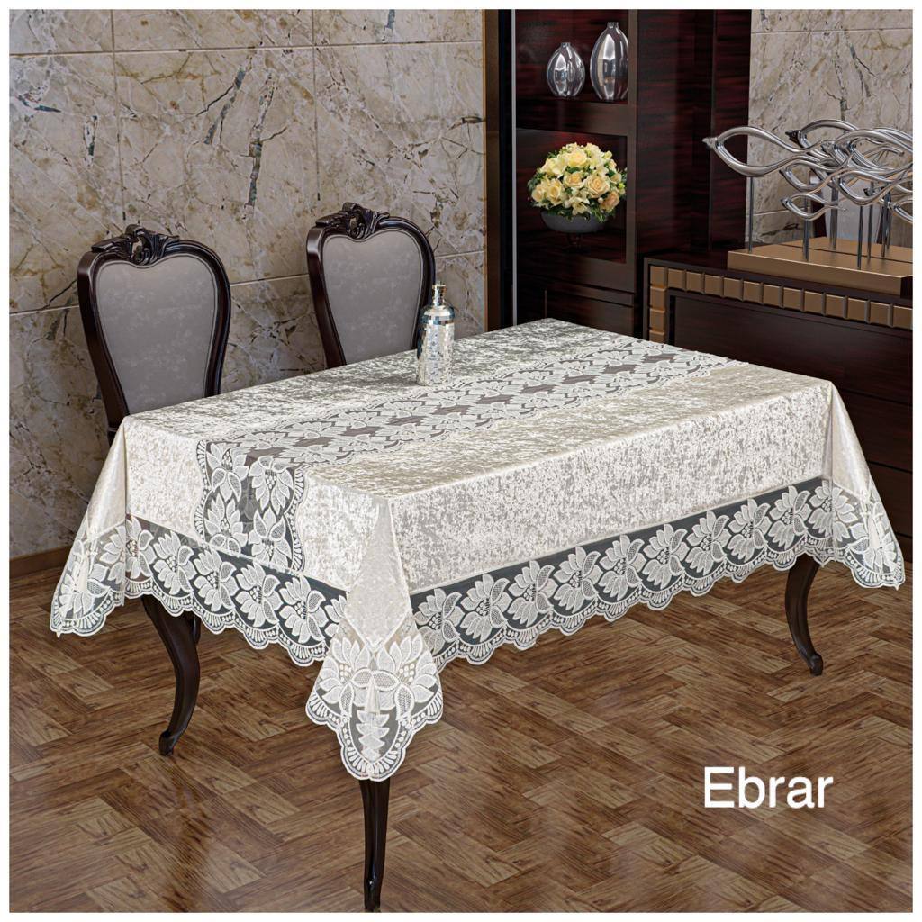 Велюрова скатертина Erita Ebrar 160x220 см Велюрова скатертина Erita Ebrar 160x220 см