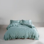 Постільна білизна Limasso Stonewashed Francesca 200 х 220 см Mint купити в Україні.
