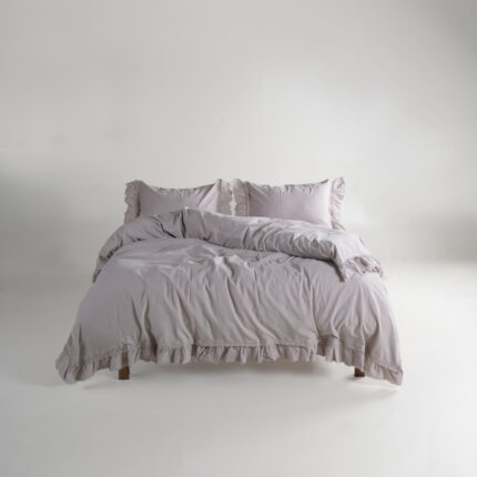 Постільна білизна Limasso Stonewashed Francesca 200 х 220 см Opal Grey купити в Україні.
