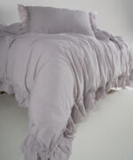Постільна білизна Limasso Stonewashed Francesca 200 х 220 см Opal Grey — изображение 4