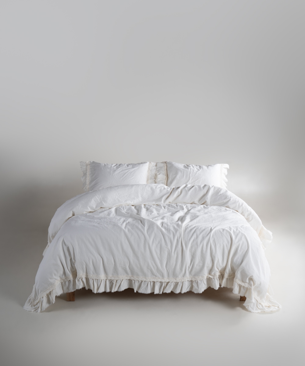 Постільна білизна Limasso Stonewashed Francesca 200 х 220 см Snow White Постільна білизна Limasso Stonewashed Francesca 200 х 220 см Snow White купити в Україні.
