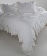 Постільна білизна Limasso Stonewashed Francesca 200 х 220 см Snow White - Зображення 6