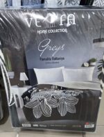 Бавовняний плед-покривало Vefa Greys 200x220 см - Зображення 4