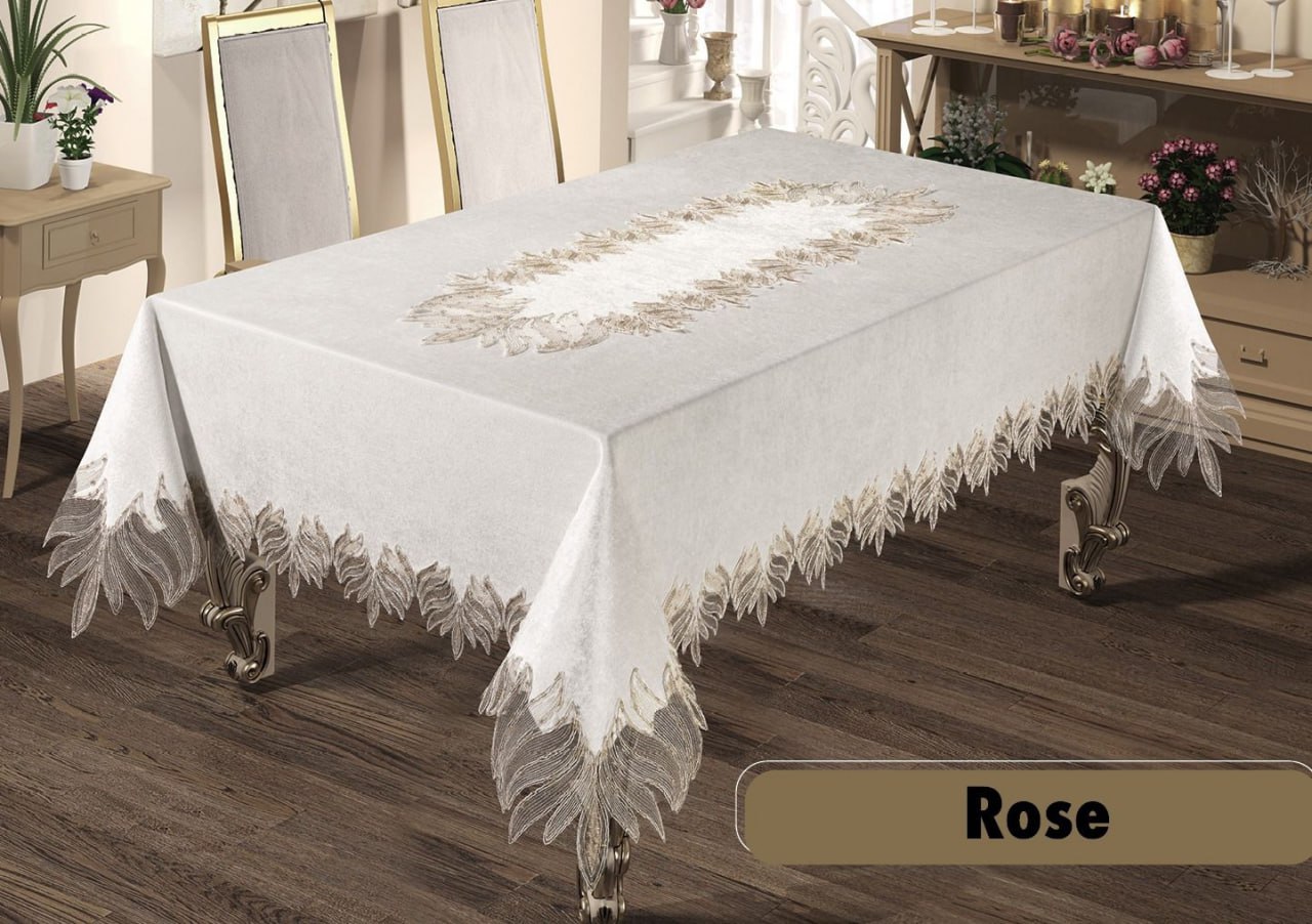 Лляна скатертина Maison Royale Rose 160x220 см Лляна скатертина Maison Royale Rose 160x220 см