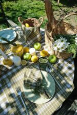 Скатертина з серветками Istanbul Piknik Set 140х180 см Happy Days Yesil - Зображення 2