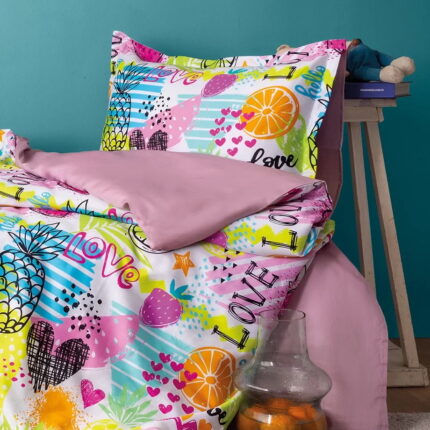 Комплект постільної білизни Issimo Digital Satin 160х220 см Lemonade